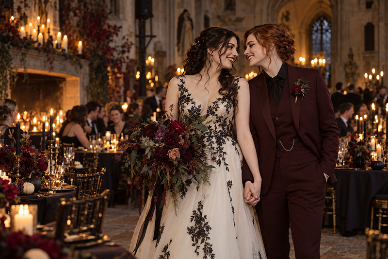 October Always Reminds Us of Theme Weddings!