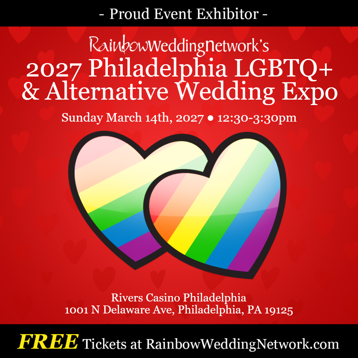 2027 Philadelphia LGBTQ+ & Alternative Wedding Expo banner