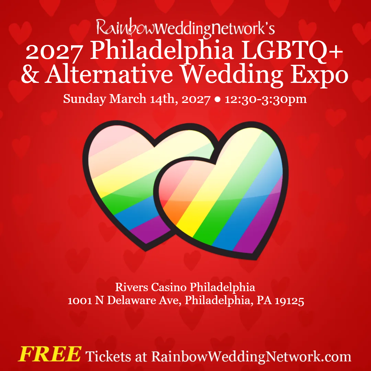2027 Philadelphia LGBTQ+ & Alternative Wedding Expo banner