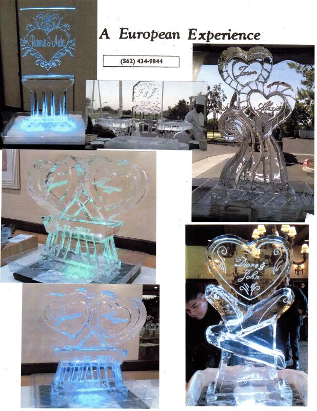 Heart designs with shot luge