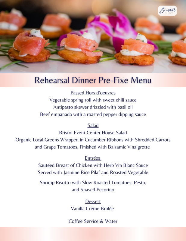 Free Rehearsal Dinner